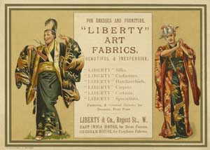 Liberty & Co advert in the programme for The Mikado 1885