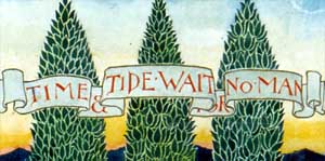 Trees, detail from design by CFA Voysey