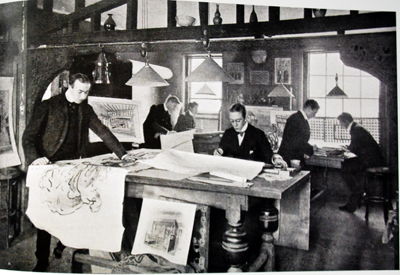 The Liberty Design Studio pictured in Art Journal 1900